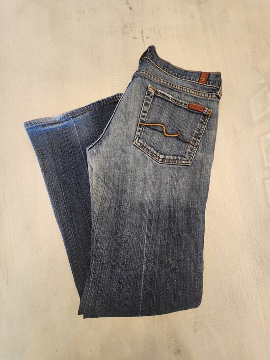 7 For All Mankind Denim - 7 For All Mankind Women's Denim Flare Jean SZ 28 Low Rise Y2K